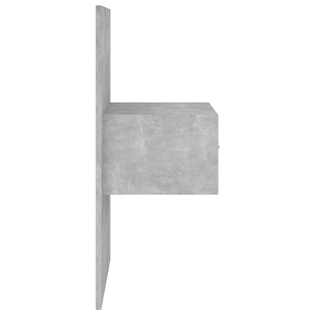 Tête de lit avec armoires Gris béton Bois d'ingénierie - XIOS
