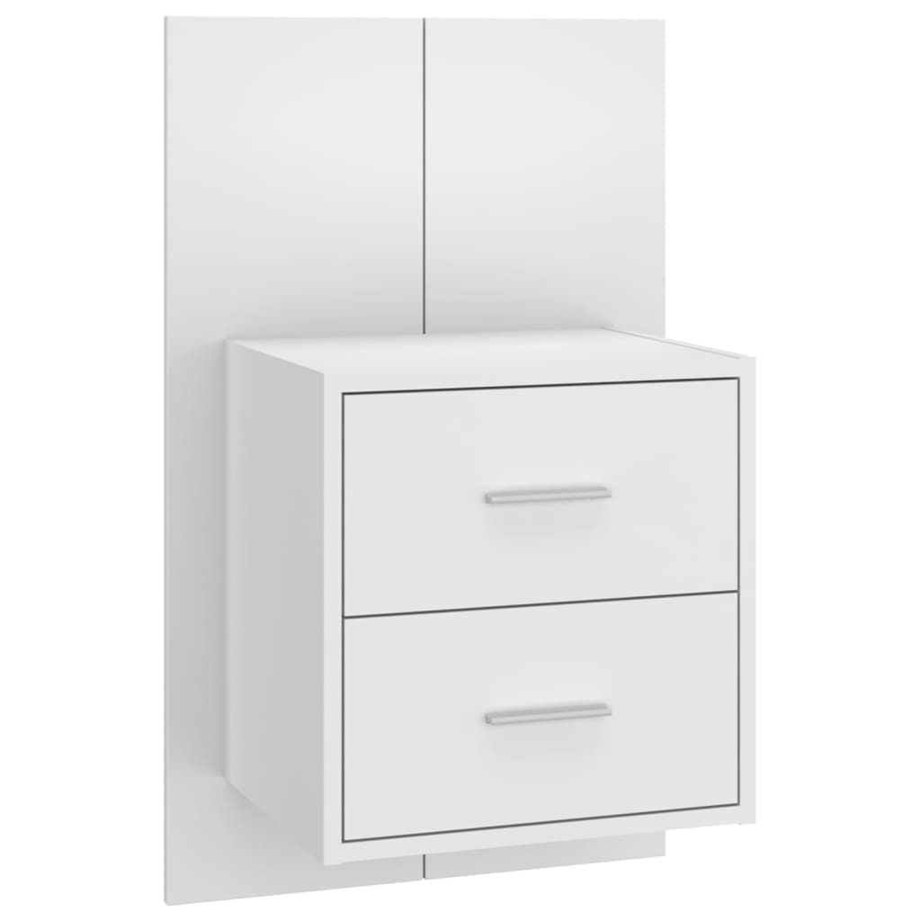 Tête de lit avec armoires Blanc Bois d'ingénierie - XIOS