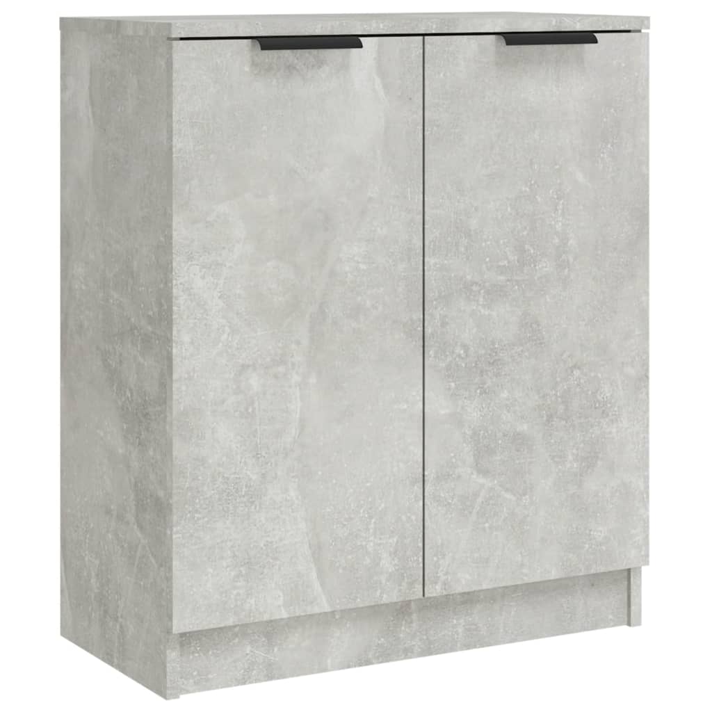 Buffets 2 pcs Gris béton 60x30x70 cm Bois d'ingénierie - XIOS