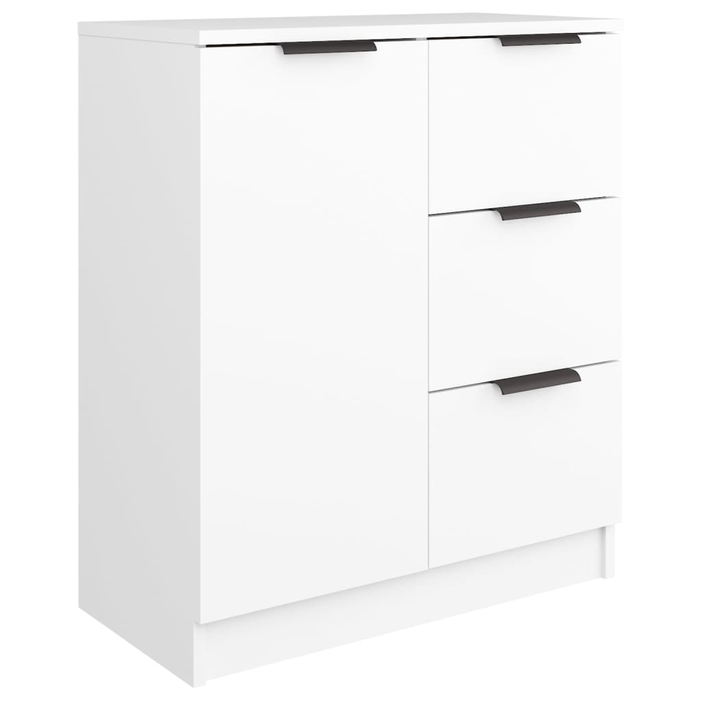 Buffets 2 pcs blanc 60x30x70 cm Bois d'ingénierie - XIOS