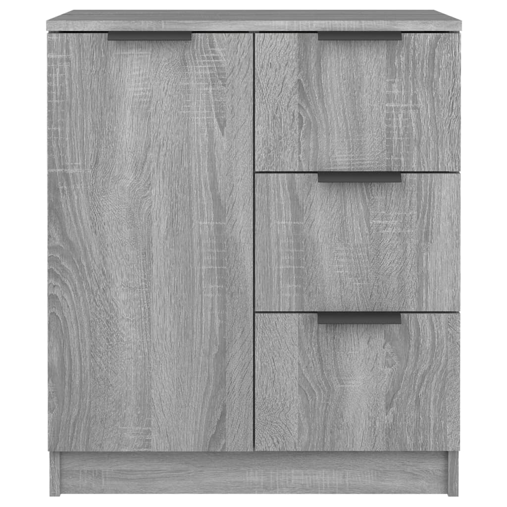 Buffets 2 pcs Sonoma gris 60x30x70 cm Bois d'ingénierie - XIOS
