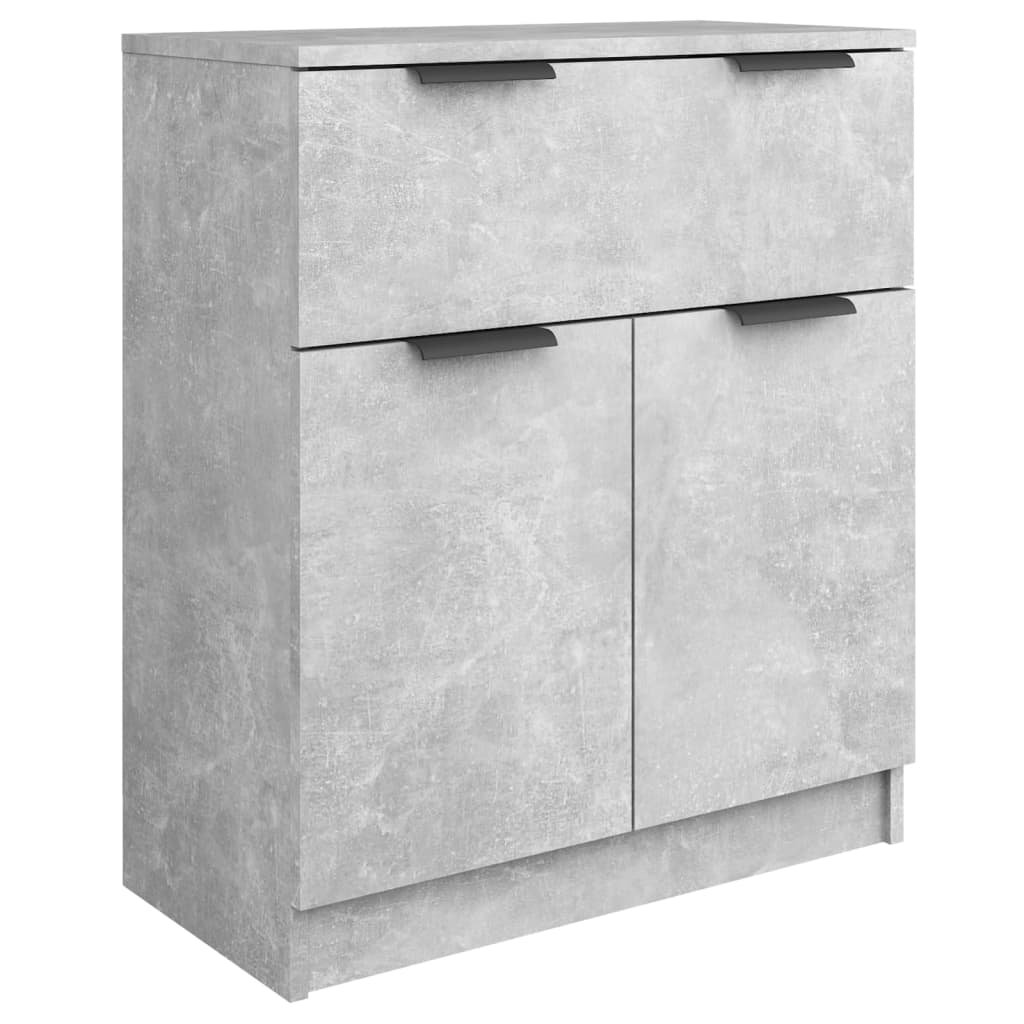 Buffets 3 pcs gris béton bois d'ingénierie - XIOS