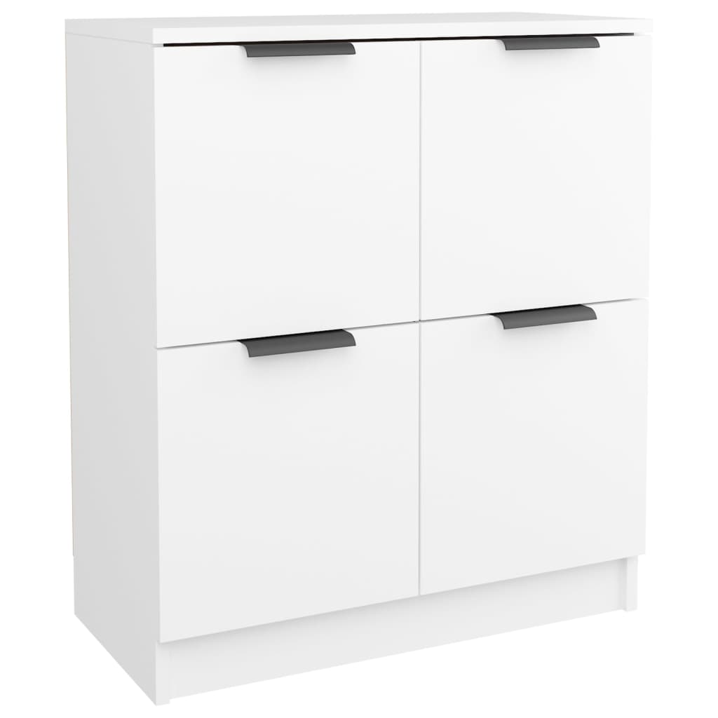 Buffets 2 pcs blanc 60x30x70 cm Bois d'ingénierie - XIOS