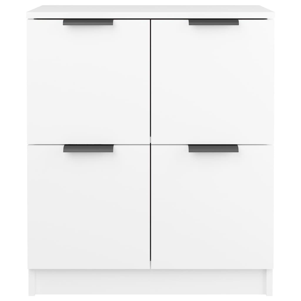 Buffets 2 pcs blanc 60x30x70 cm Bois d'ingénierie - XIOS