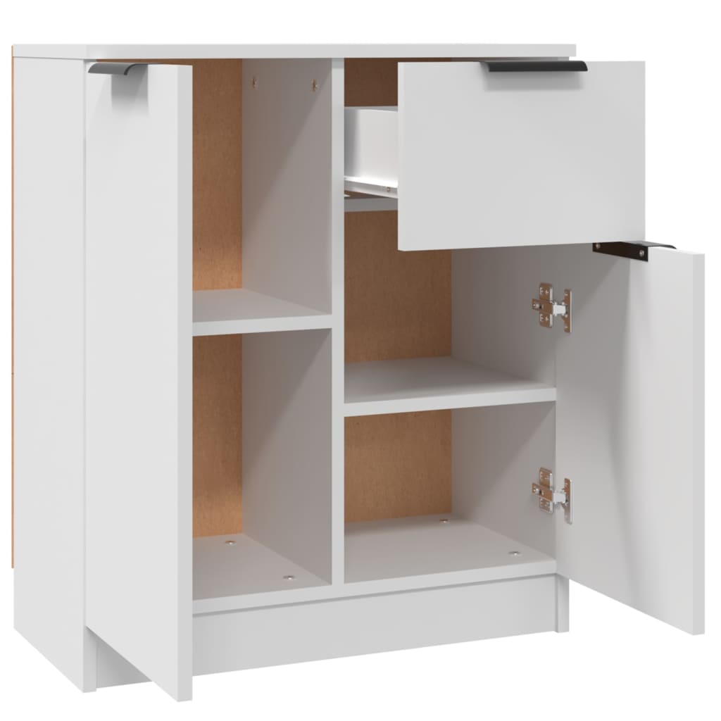 Buffets 2 pcs blanc 60x30x70 cm Bois d'ingénierie - XIOS