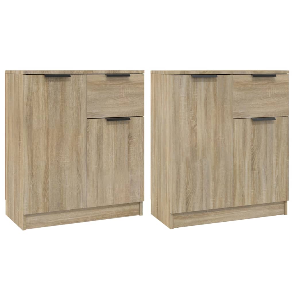 Buffets 2 pcs Chêne sonoma 60x30x70 cm Bois d'ingénierie - XIOS