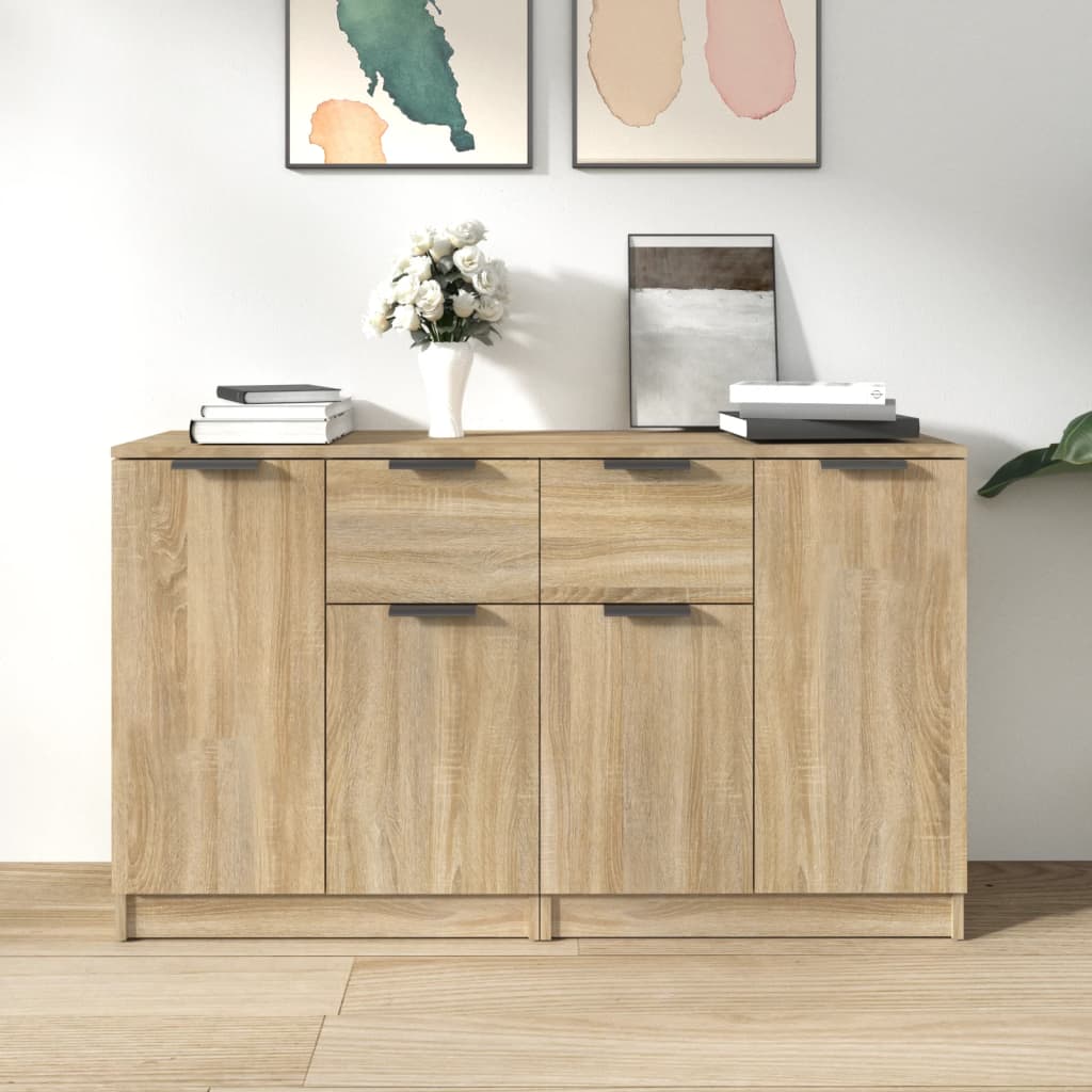 Buffets 2 pcs Chêne sonoma 60x30x70 cm Bois d'ingénierie - XIOS