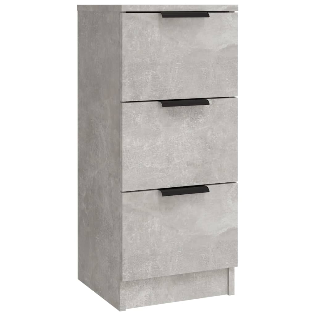 Buffets 3 pcs gris béton bois d'ingénierie - XIOS