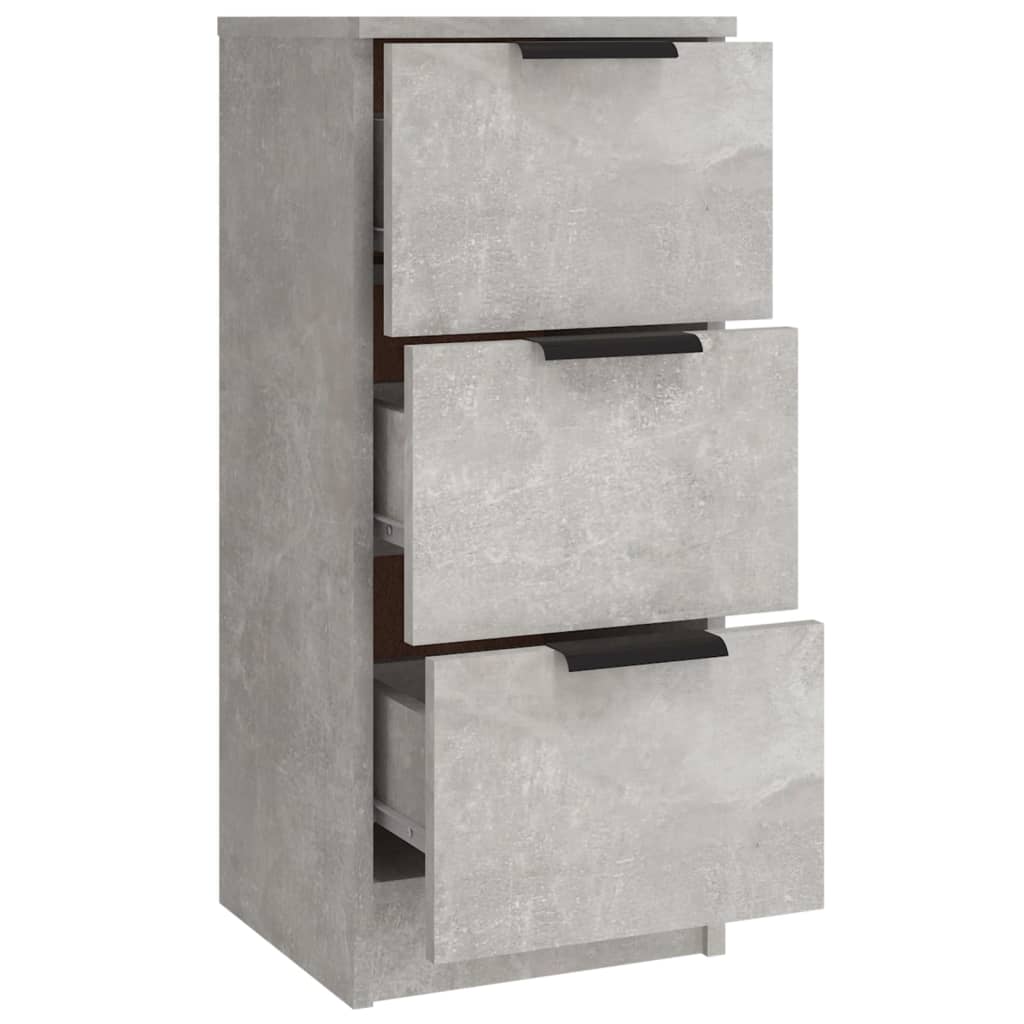 Buffets 3 pcs gris béton bois d'ingénierie - XIOS