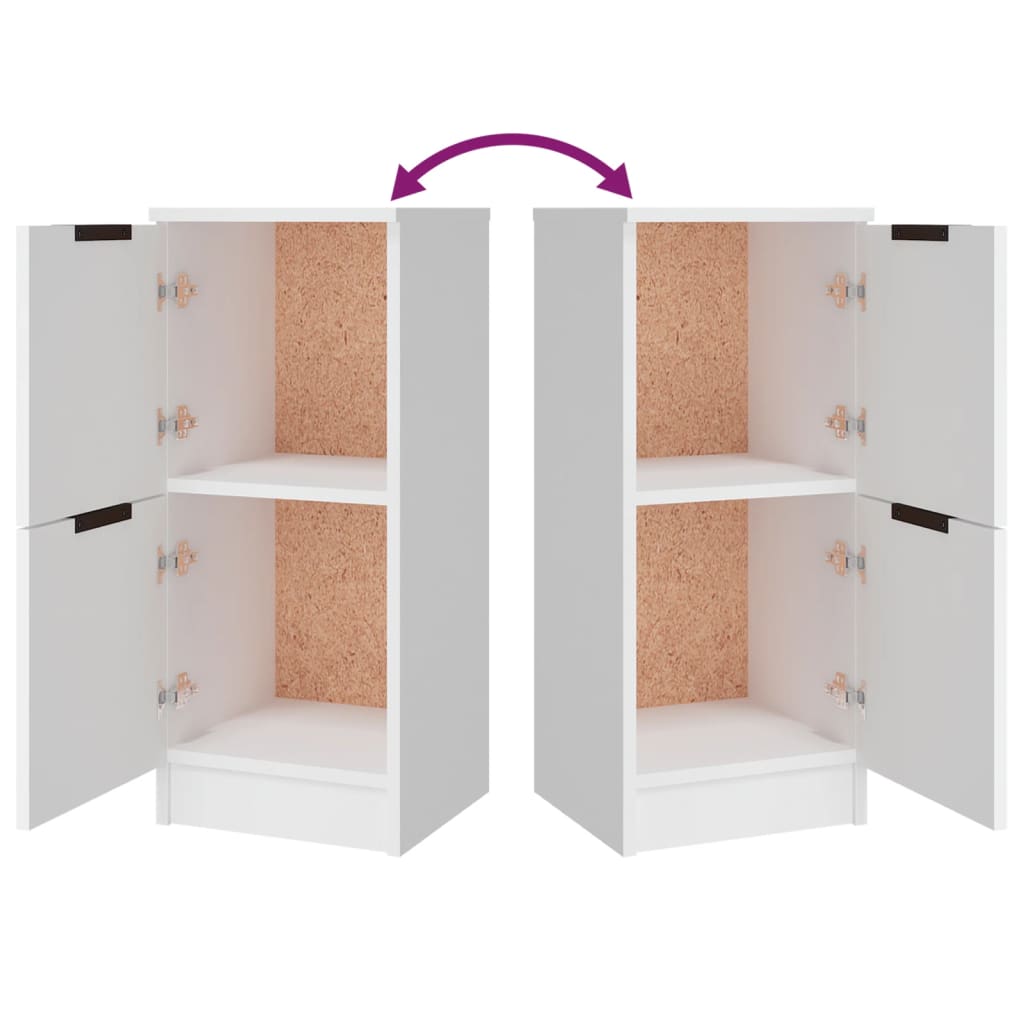 Buffets 3 pcs Blanc Bois d'ingénierie - XIOS