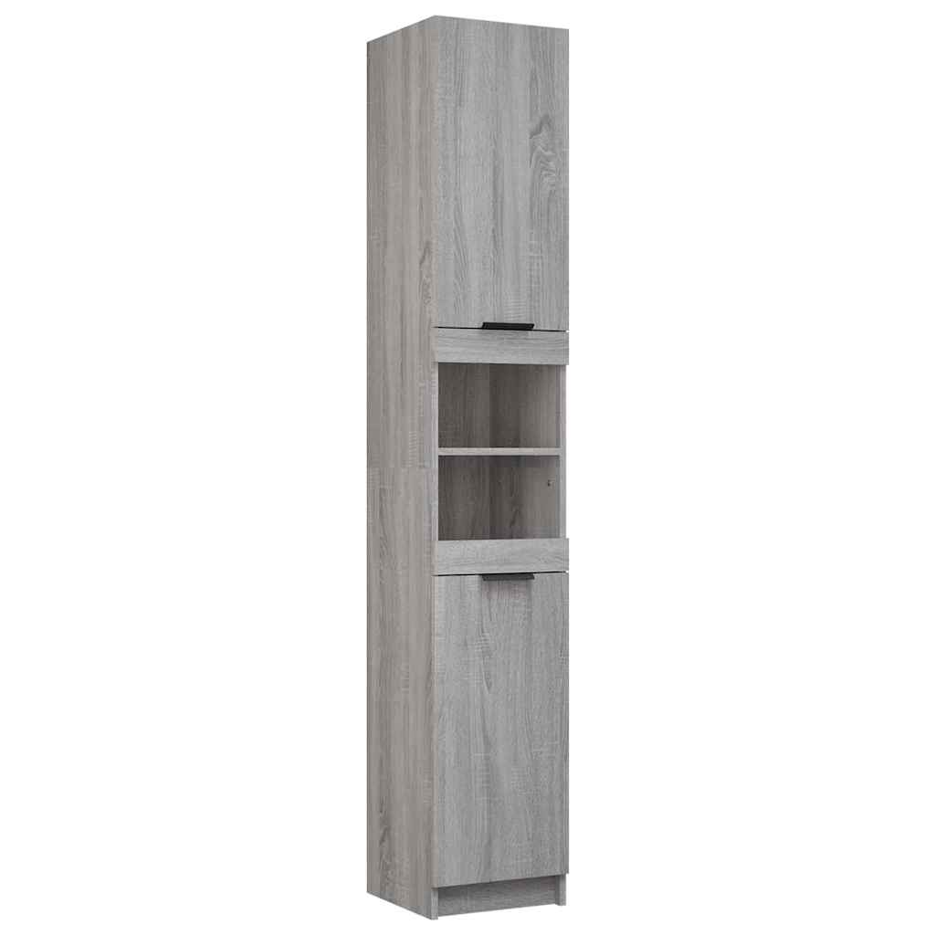 Meubles de salle de bain 5 pcs Sonoma gris Bois d'ingénierie