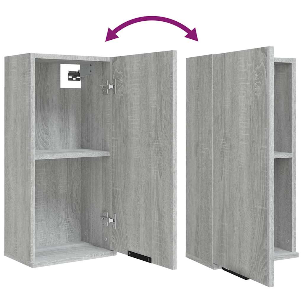 Meubles de salle de bain 5 pcs Sonoma gris Bois d'ingénierie