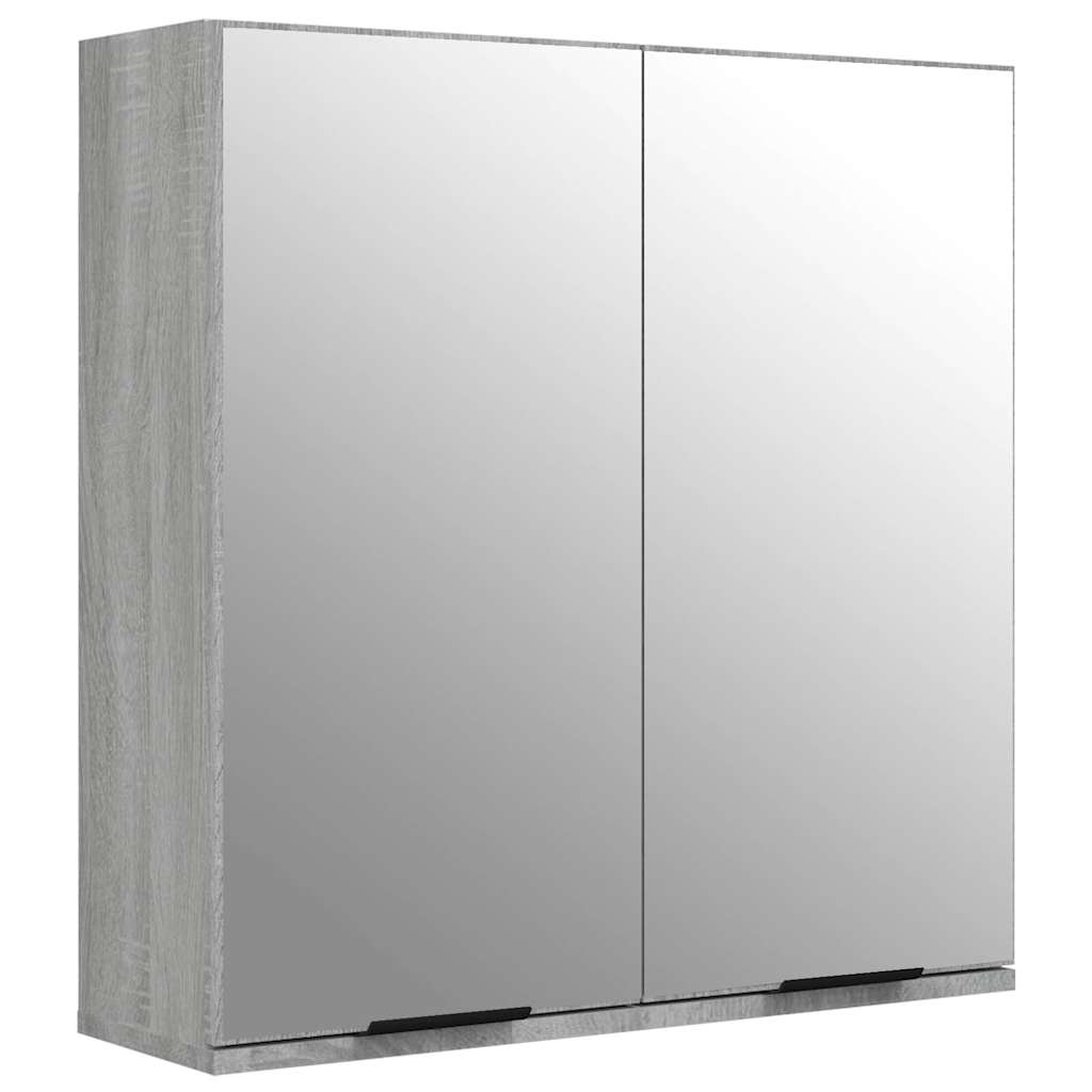 Ensemble d'armoires de salle de bain 4 pcs sonoma gris