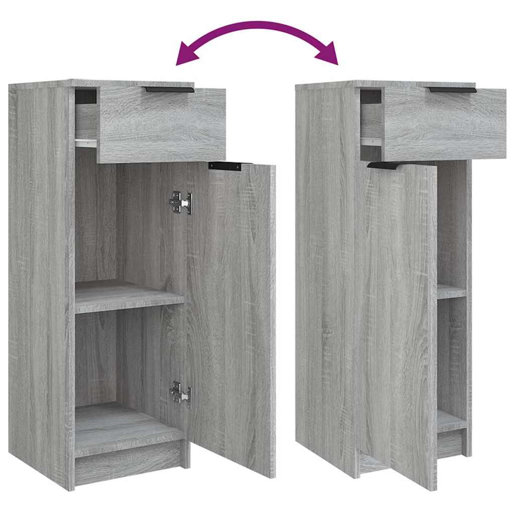 Ensemble d'armoires de salle de bain 4 pcs sonoma gris