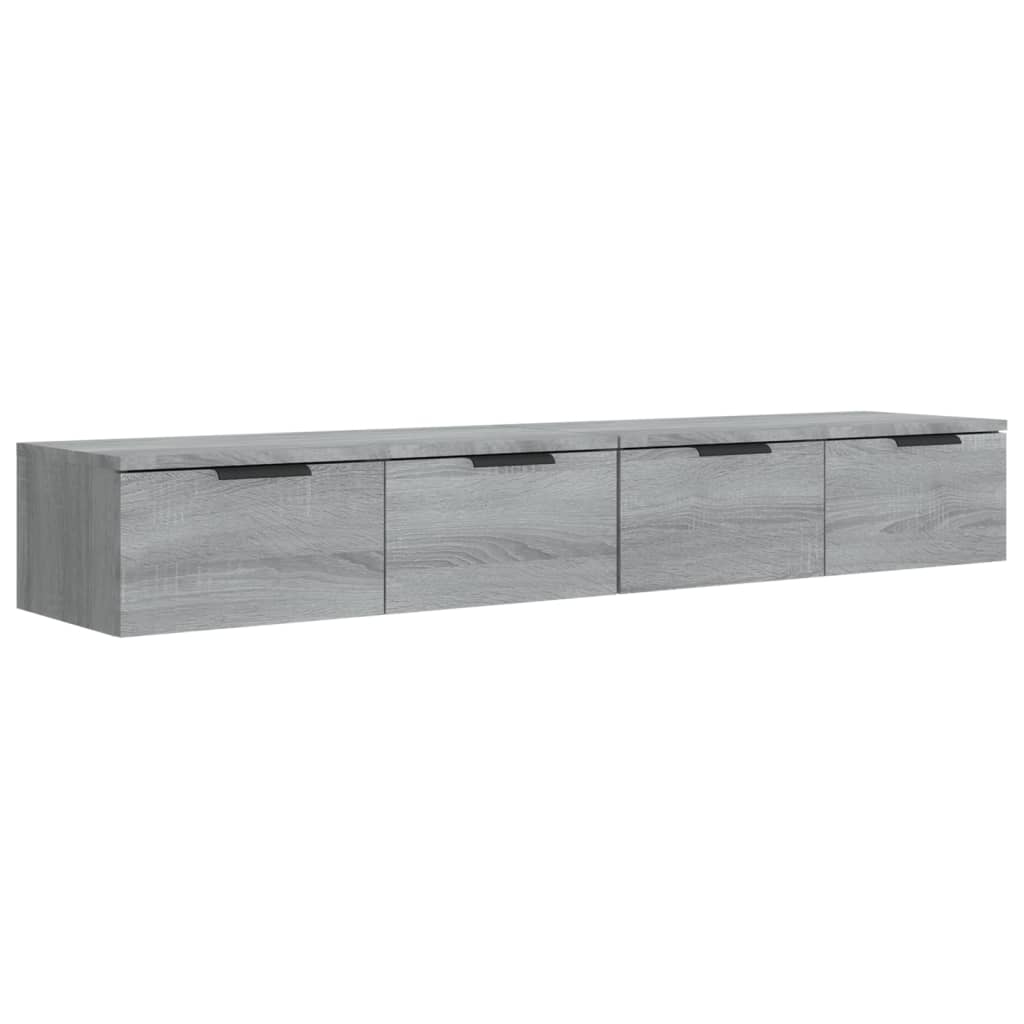 Armoires murales 2 pcs Sonoma gris 68x30x20cm Bois d'ingénierie - XIOS