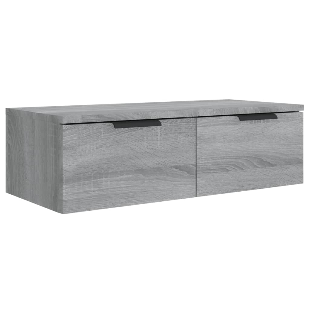 Armoires murales 2 pcs Sonoma gris 68x30x20cm Bois d'ingénierie - XIOS