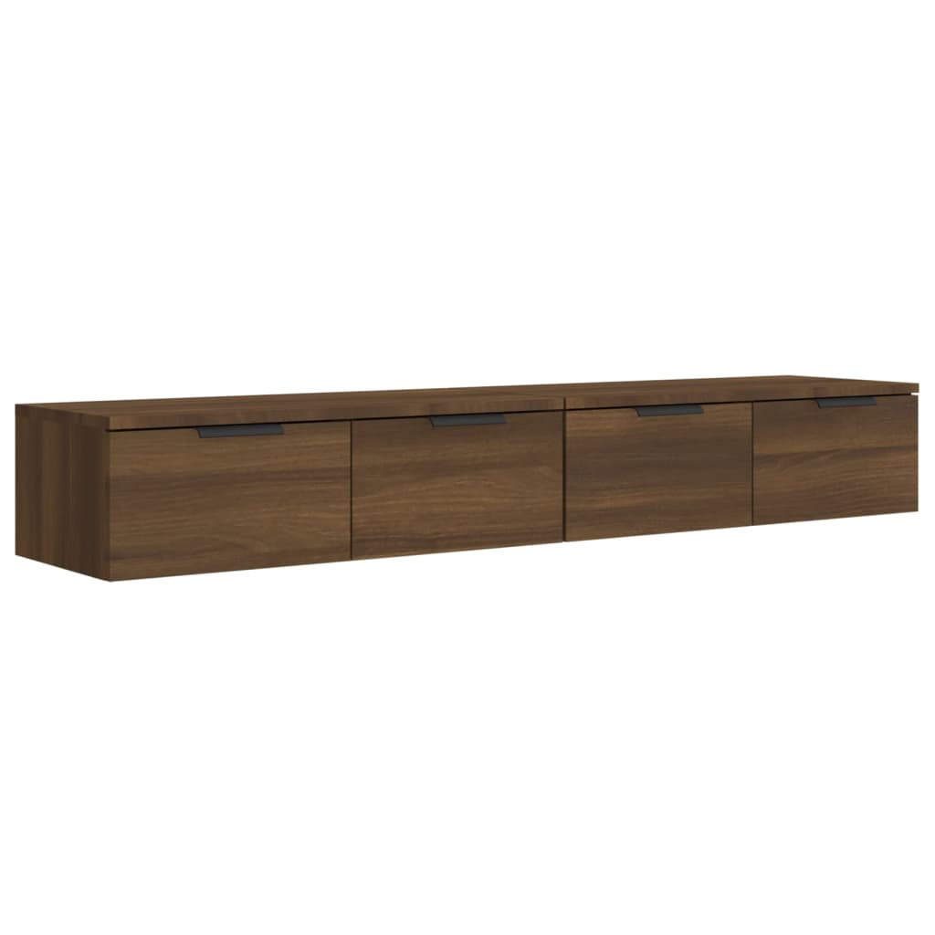 Armoires murales 2pcs Chêne marron 68x30x20cm Bois d'ingénierie - XIOS