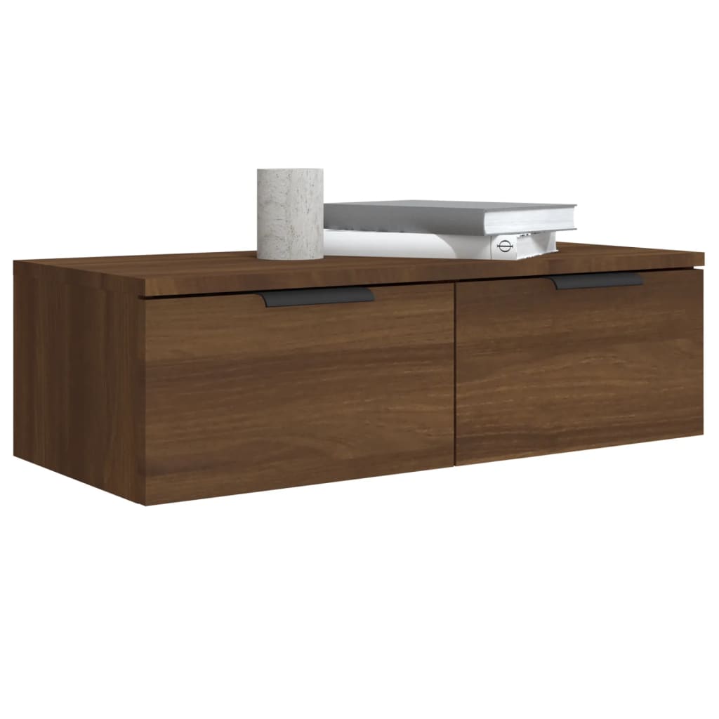 Armoires murales 2pcs Chêne marron 68x30x20cm Bois d'ingénierie - XIOS