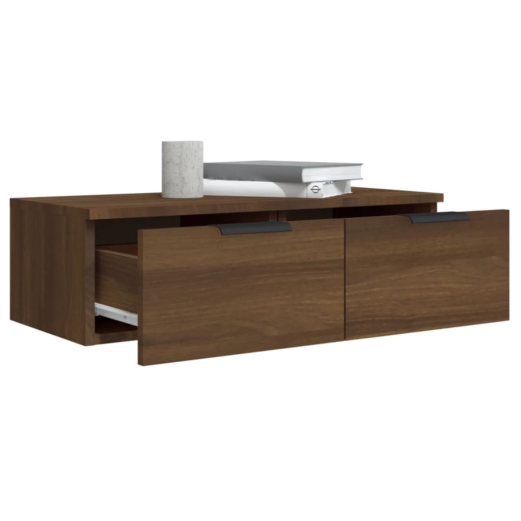 Armoires murales 2pcs Chêne marron 68x30x20cm Bois d'ingénierie - XIOS