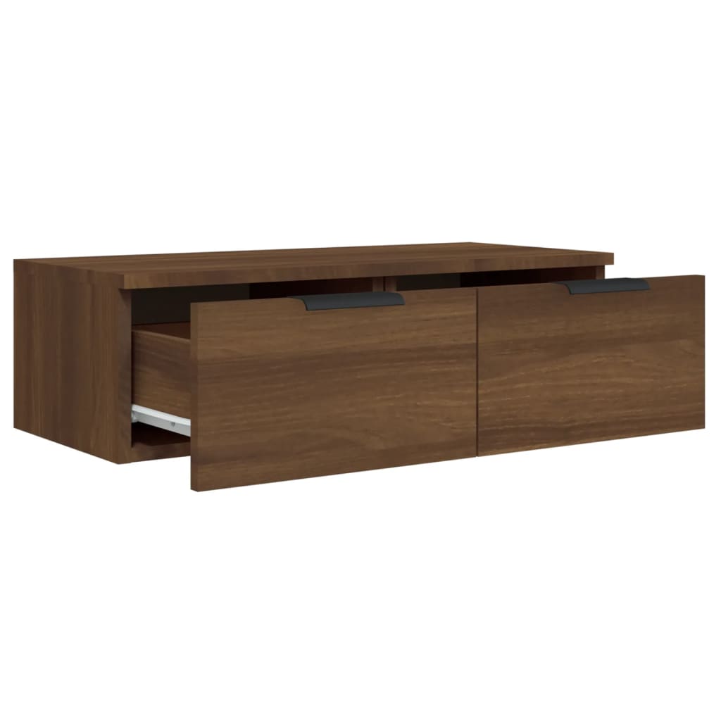 Armoires murales 2pcs Chêne marron 68x30x20cm Bois d'ingénierie - XIOS