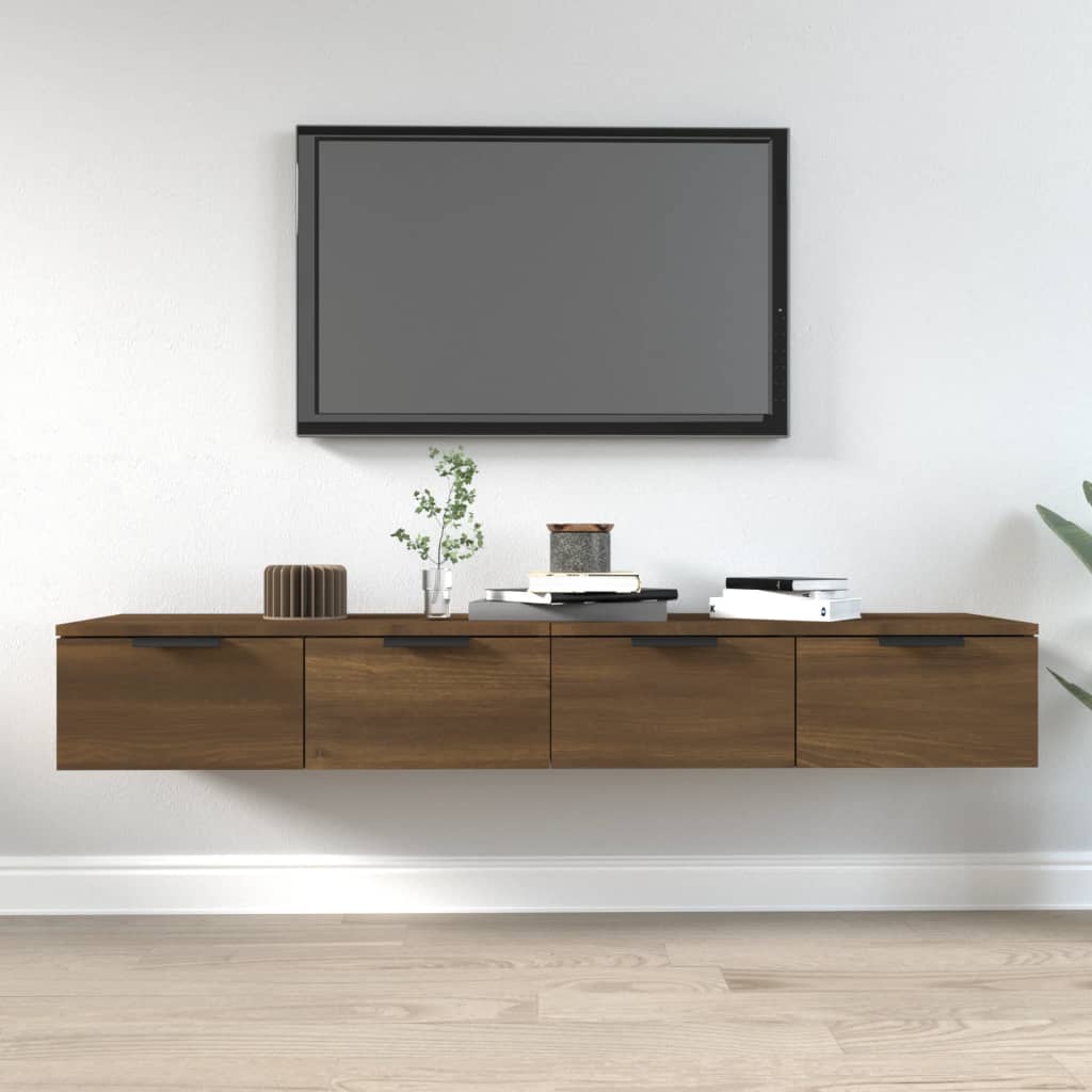 Armoires murales 2pcs Chêne marron 68x30x20cm Bois d'ingénierie - XIOS