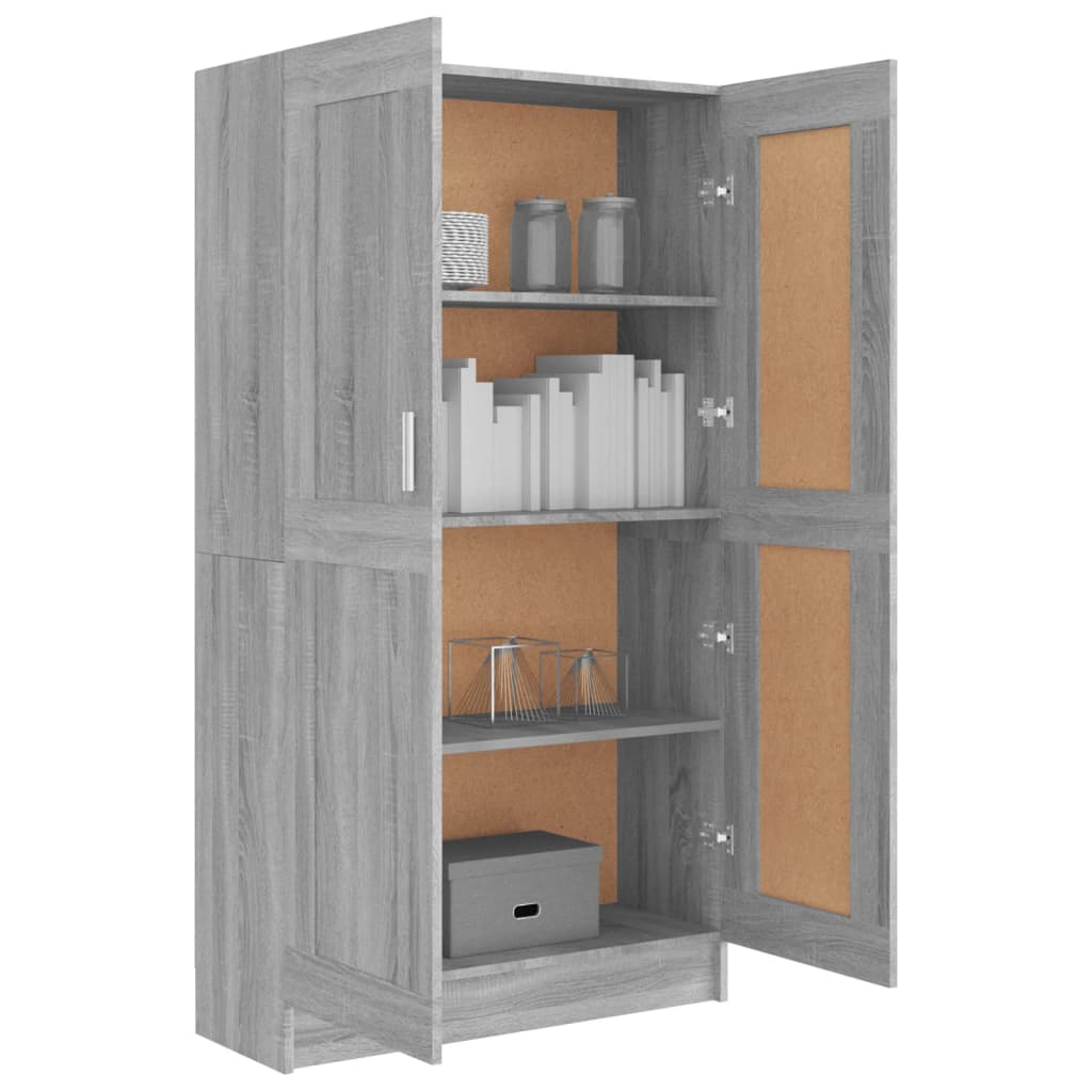 Bibliothèque Sonoma gris 82,5x30,5x150 cm Bois d'ingénierie - XIOS