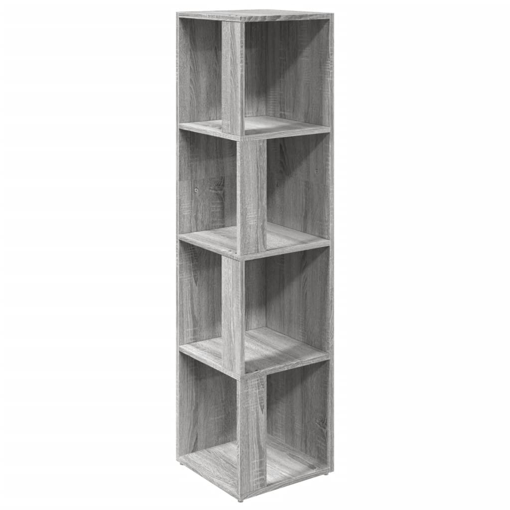 Armoire d'angle Sonoma gris 33x33x132 cm Bois d'ingénierie
