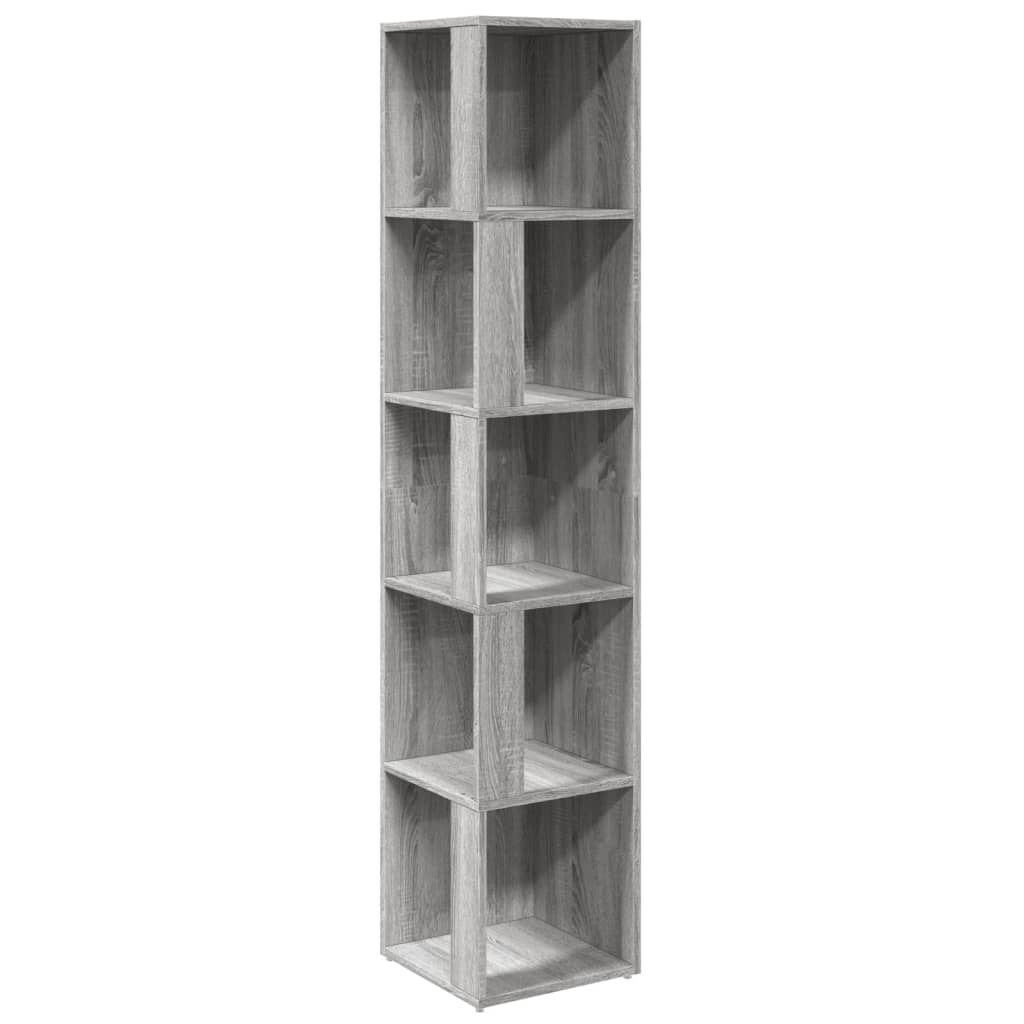 Armoire d'angle Sonoma gris 33x33x164,5 cm Bois d'ingénierie