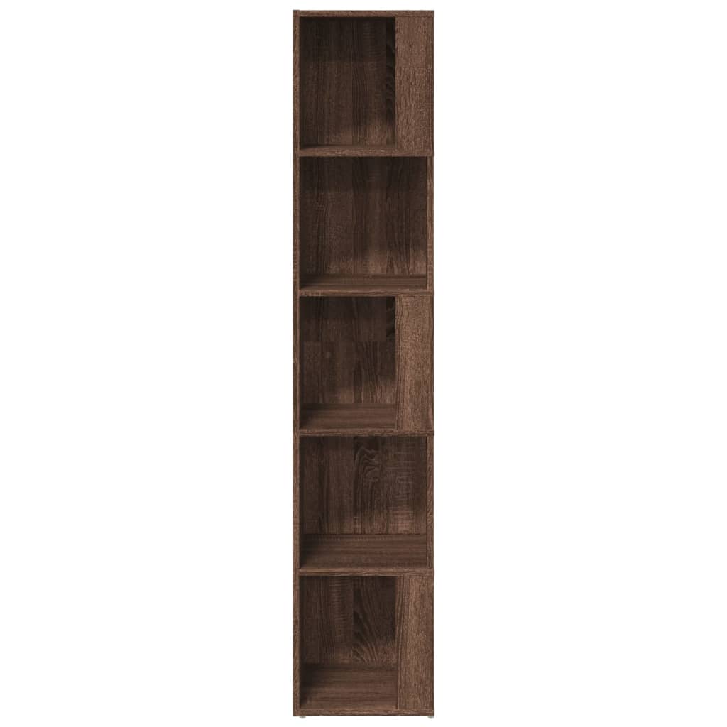 Armoire d'angle Chêne marron 33x33x164,5 cm Bois d'ingénierie