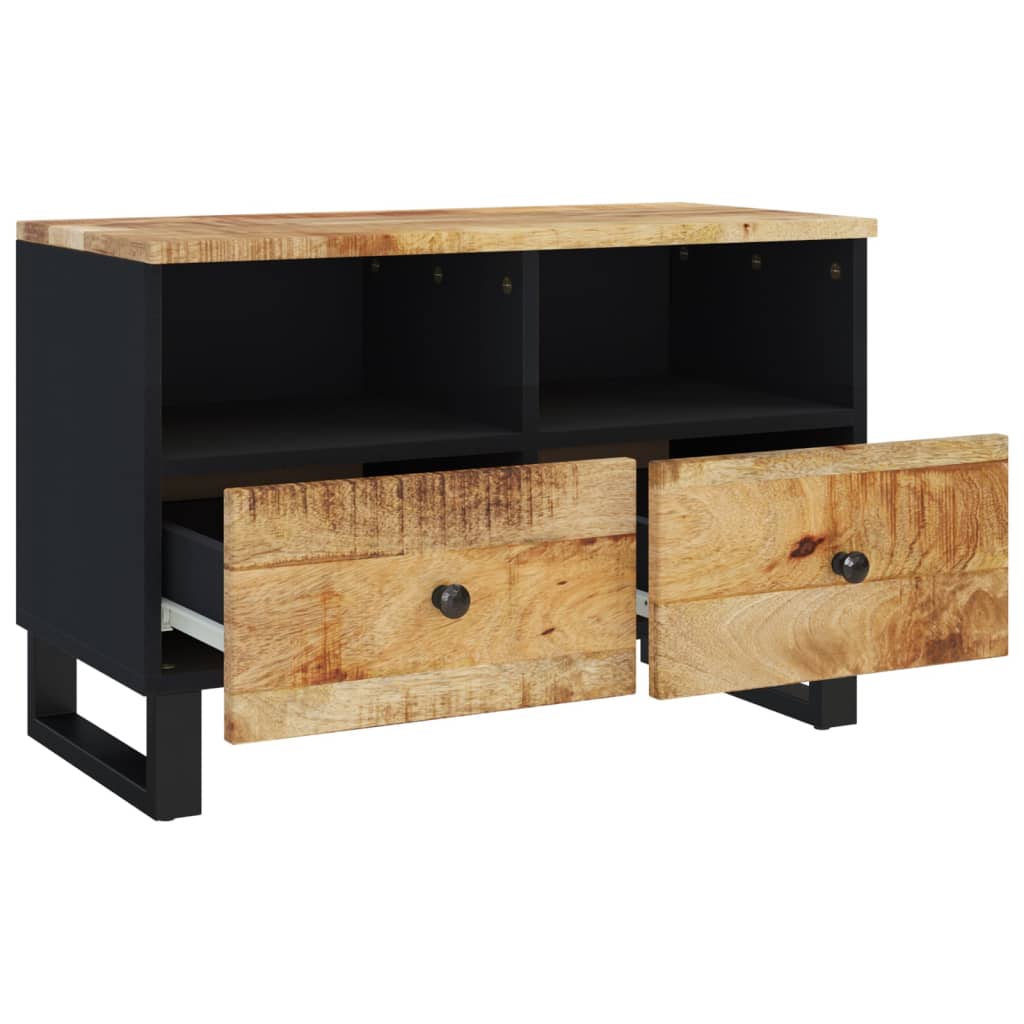 Meuble TV 70x33x46 cm Bois massif de manguier - XIOS