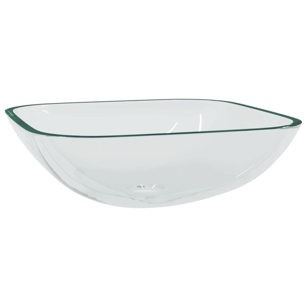 Lavabo Verre 42x42x14 cm Transparent Lavabos vidaXL