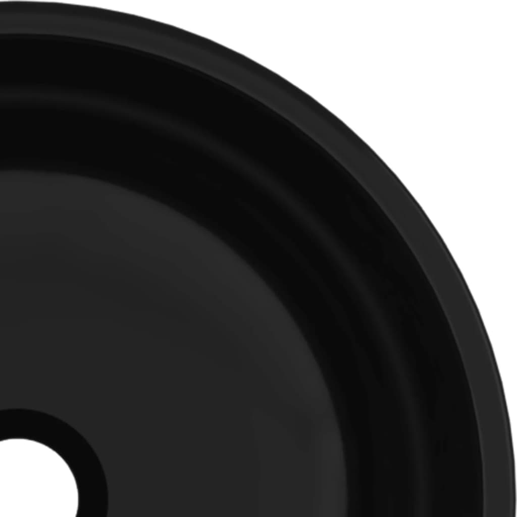 Lavabo Verre trempé 35x12 cm Noir Lavabos vidaXL