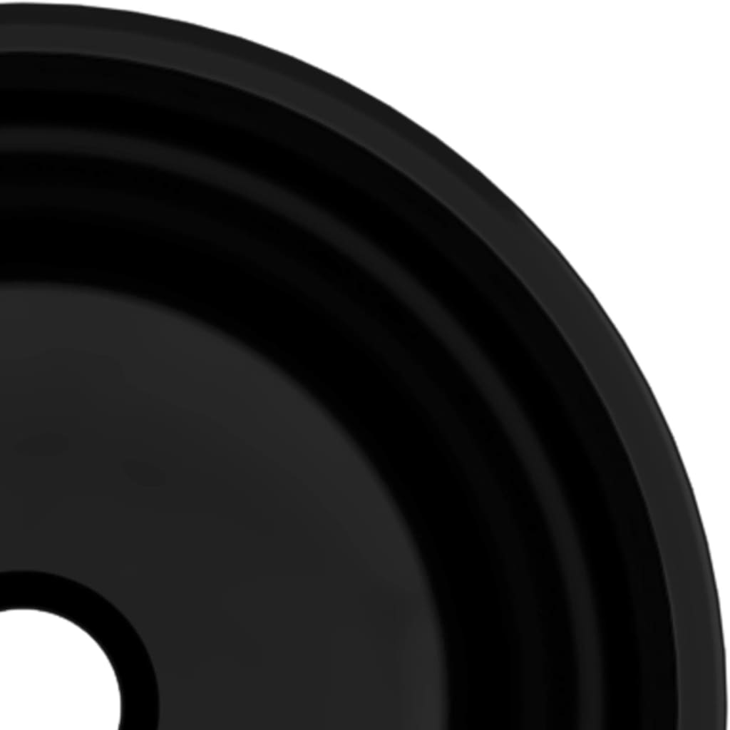 Lavabo Verre trempé 30x12 cm Noir Lavabos vidaXL