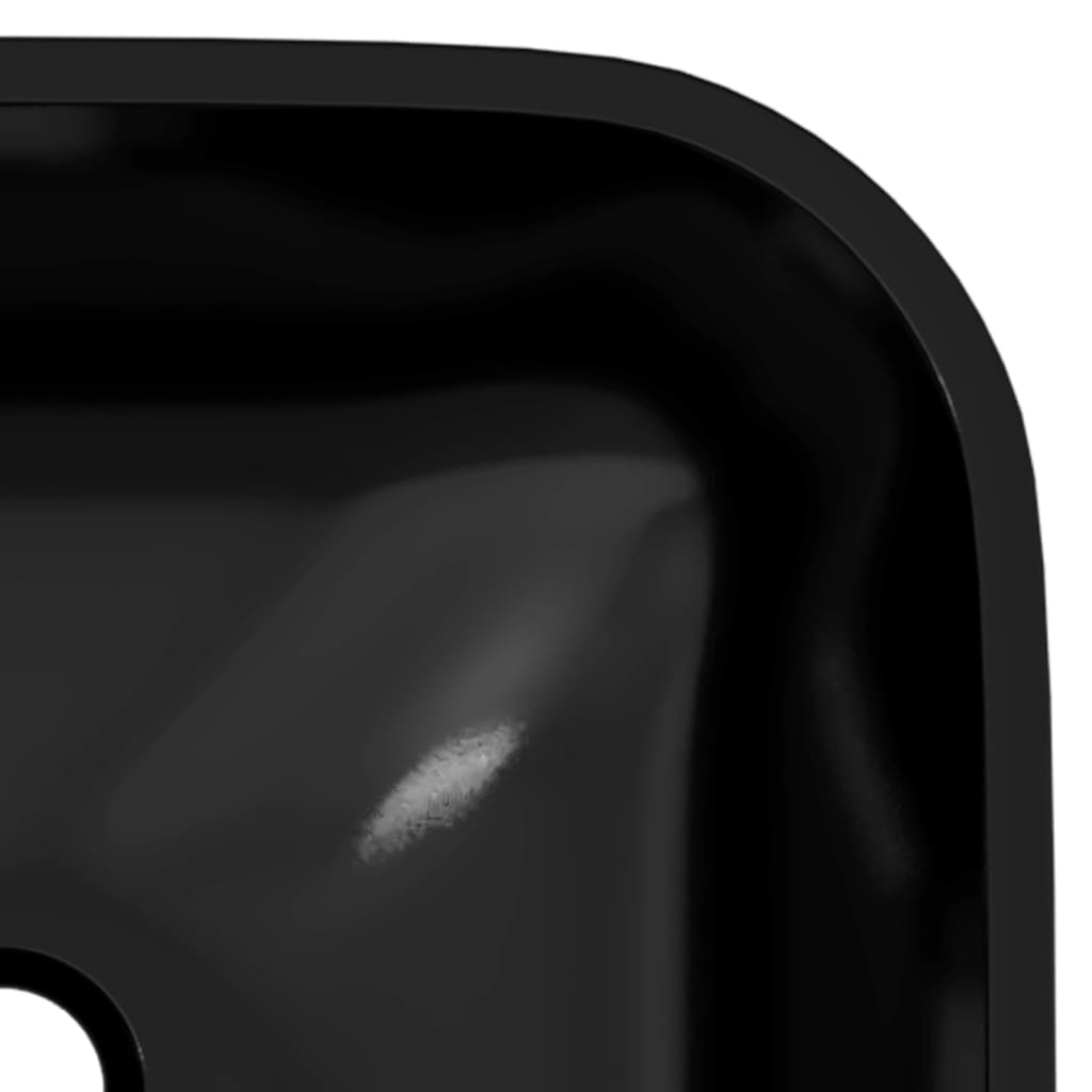 Lavabo Verre 42x42x14 cm Noir Lavabos vidaXL