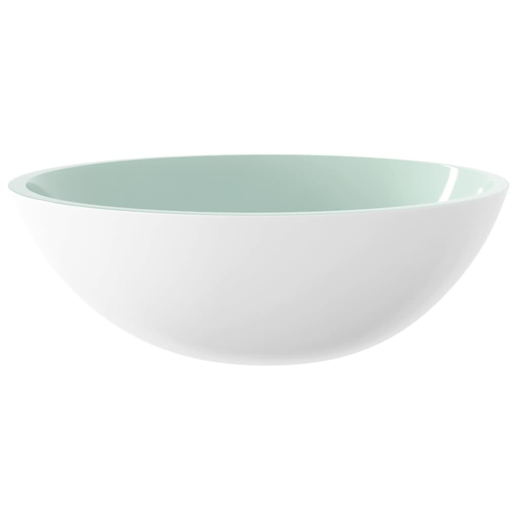 Lavabo Verre 50x37x14 cm Blanc Lavabos vidaXL