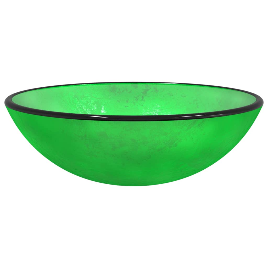 Lavabo Verre trempé 42x14 cm vert Lavabos vidaXL