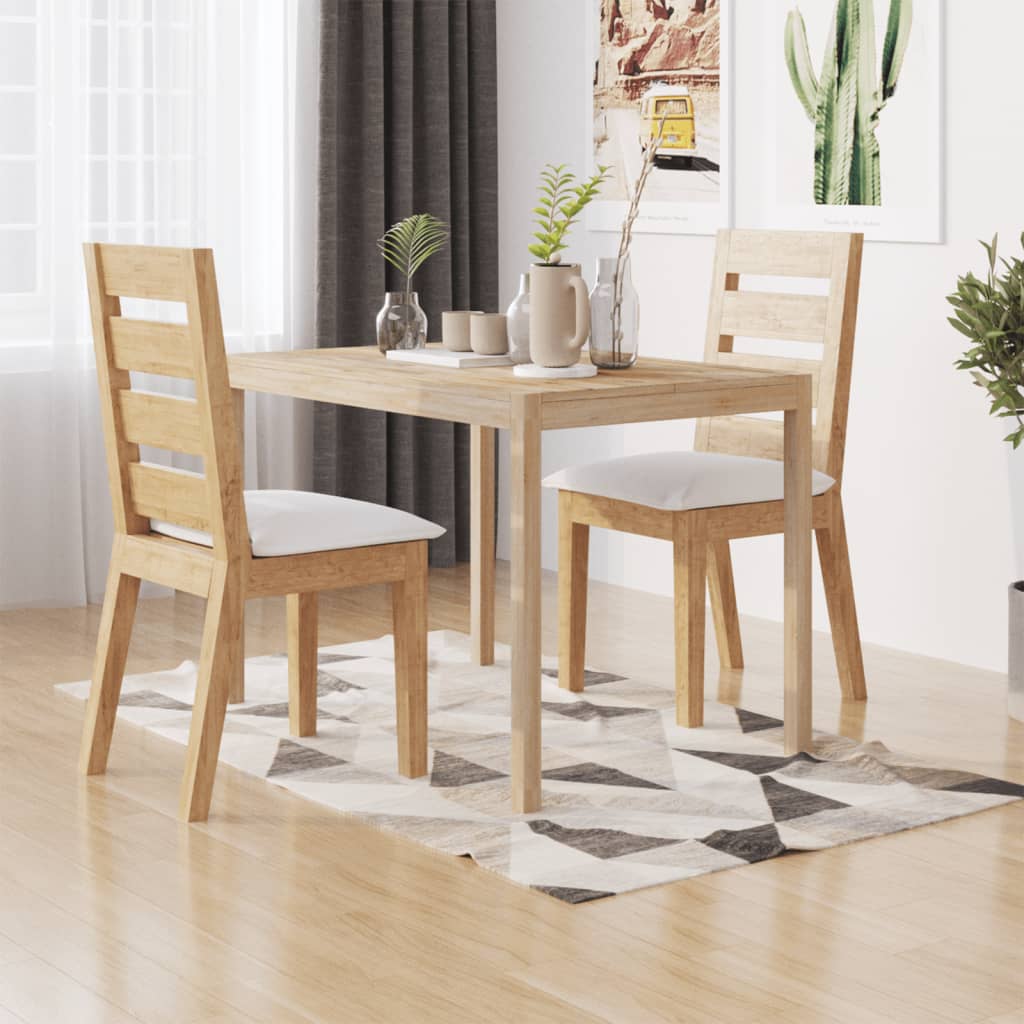 Table à manger 110x70x75 cm bois d'acacia solide - XIOS