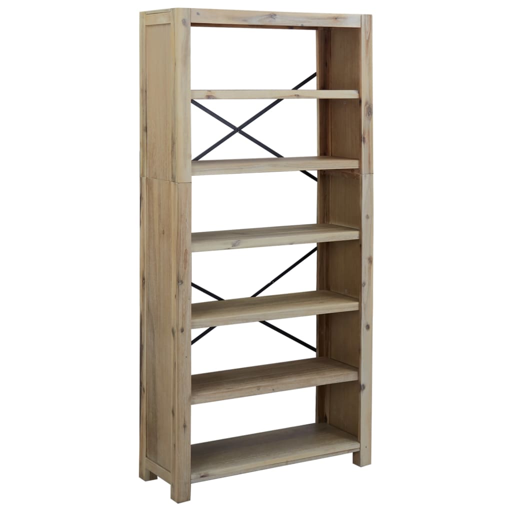 Bibliothèque 6 niveaux 80x30x170 cm Bois solide d'acacia Bibliothèques vidaXL