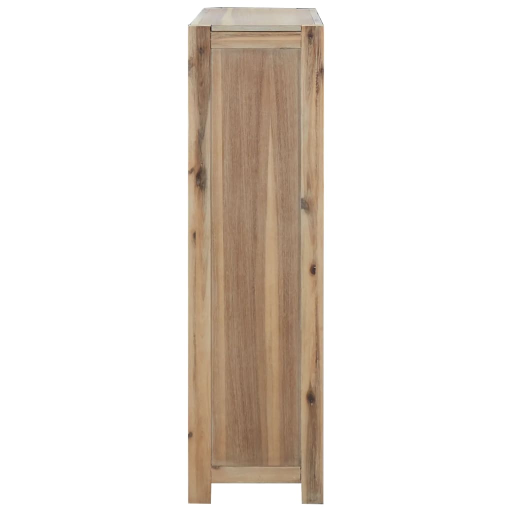 Bibliothèque 4 niveaux 80x30x110 cm Bois solide d'acacia - XIOS