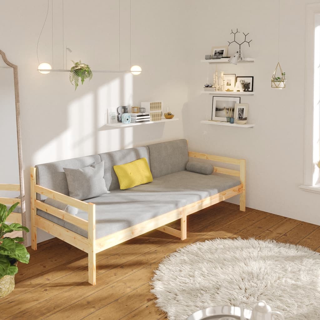 Lit de jour sans matelas 90x190 cm bois de pin massif - XIOS