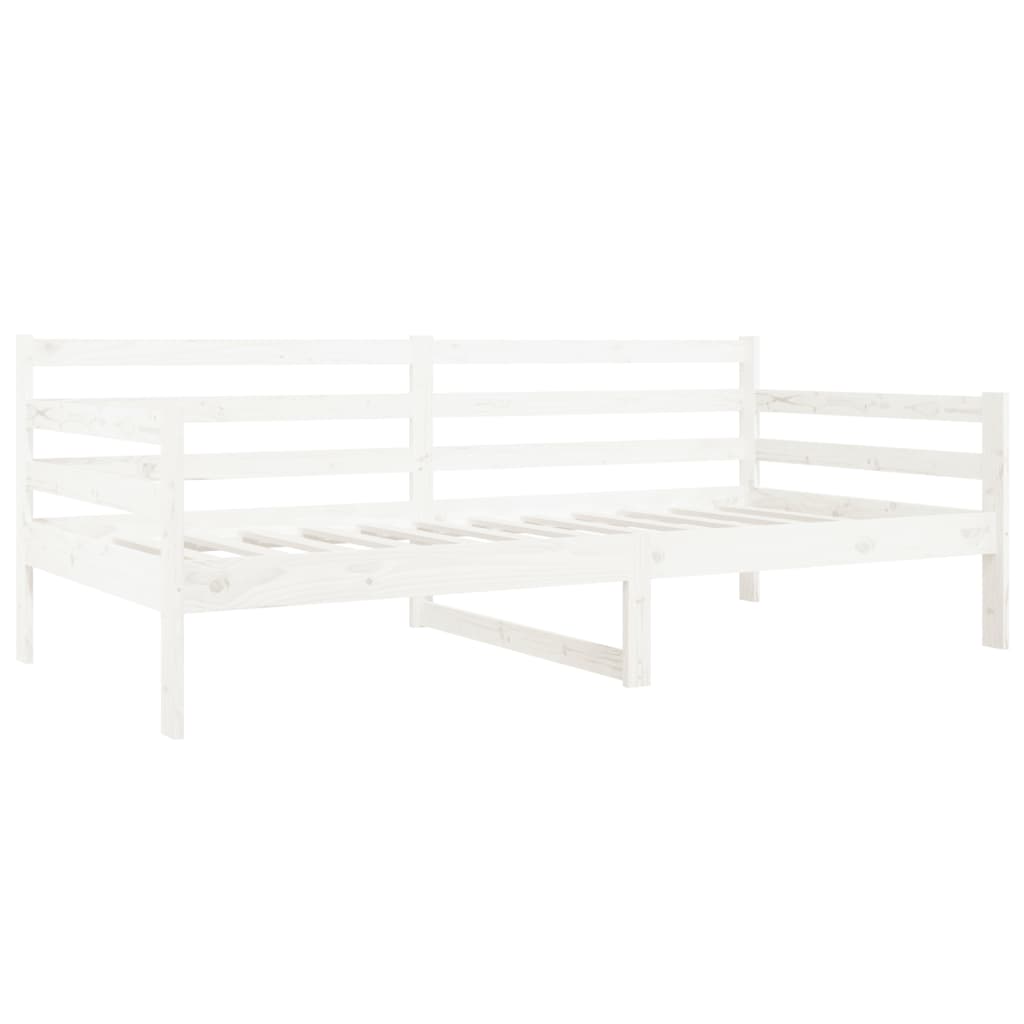 Lit de jour sans matelas blanc 80x200 cm bois de pin massif - XIOS