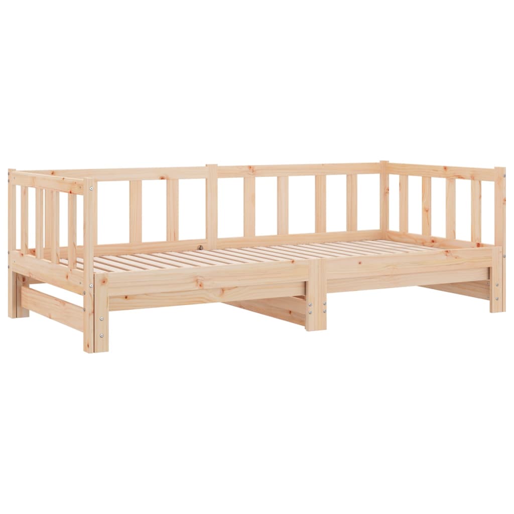 Lit coulissant 2x(80x200) cm Bois de pin massif - XIOS