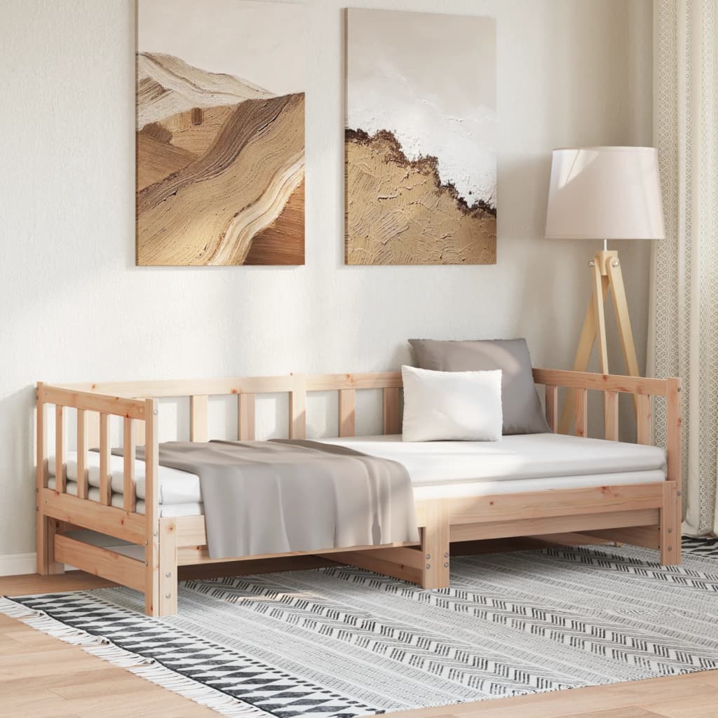 Lit coulissant 2x(80x200) cm Bois de pin massif - XIOS