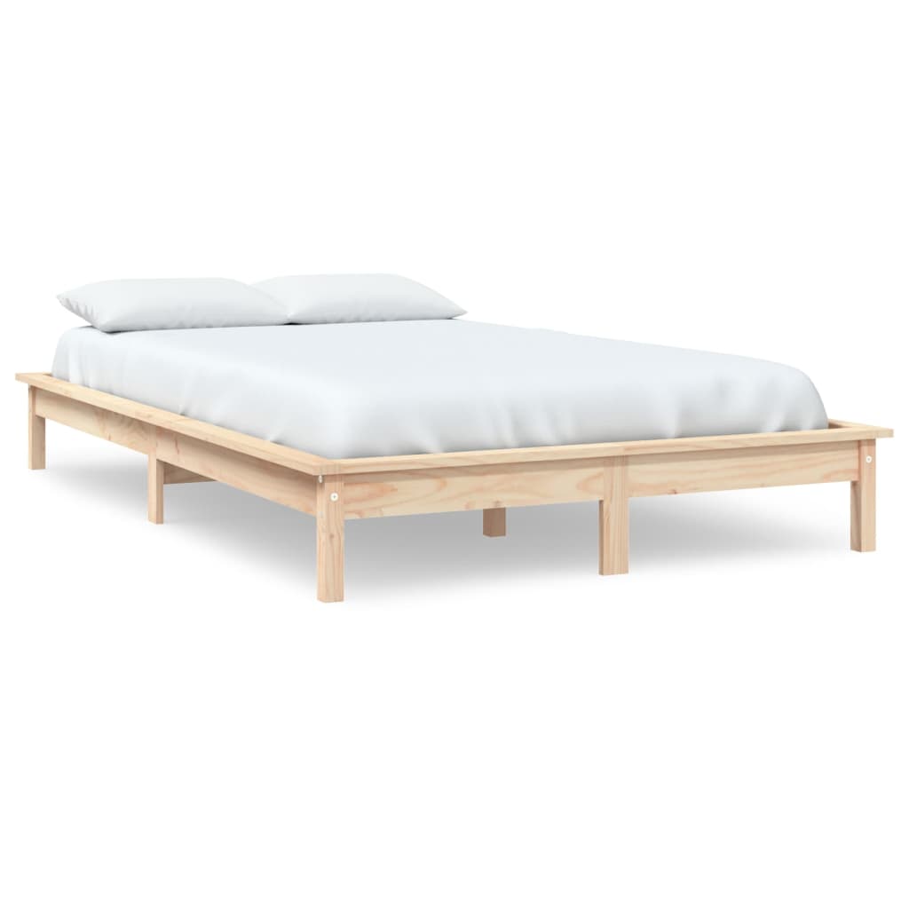Cadre de lit sans matelas 120x200 cm bois massif - XIOS