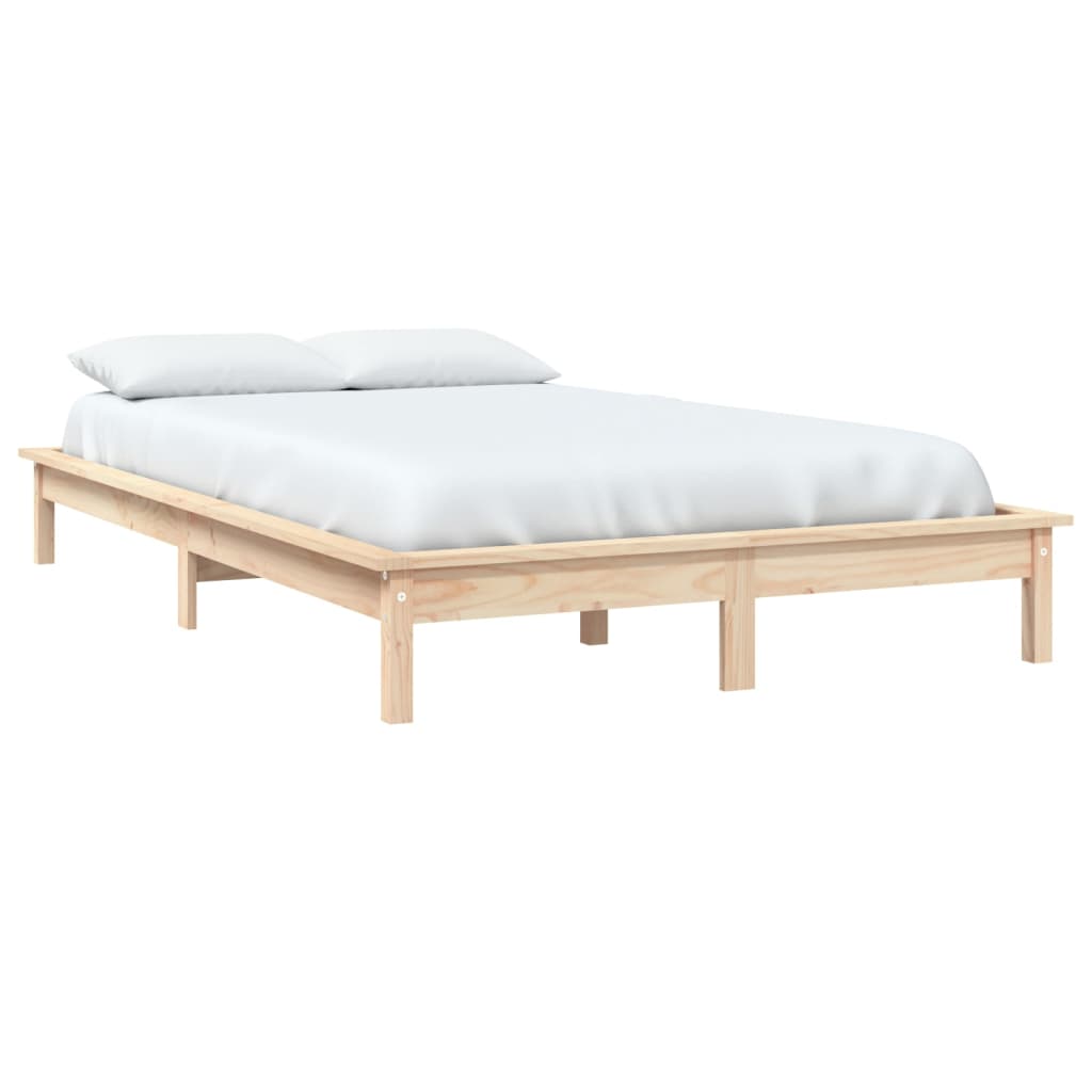 Cadre de lit sans matelas 120x200 cm bois massif - XIOS