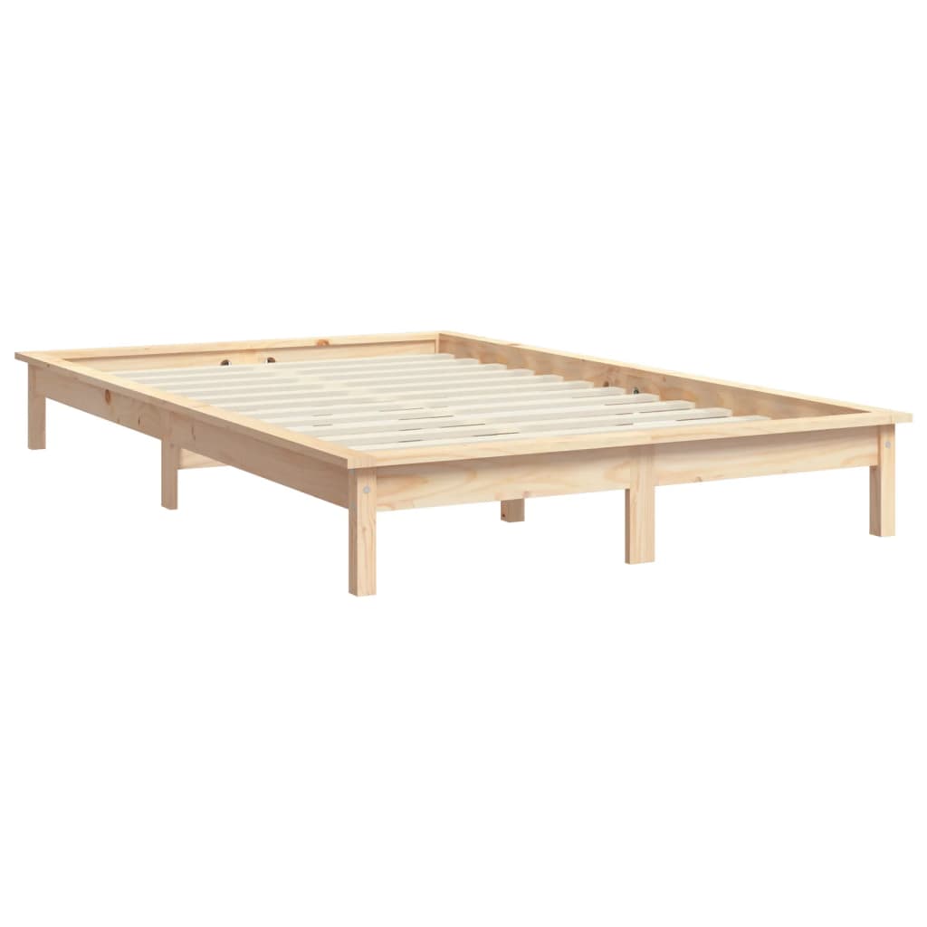 Cadre de lit sans matelas 120x200 cm bois massif - XIOS