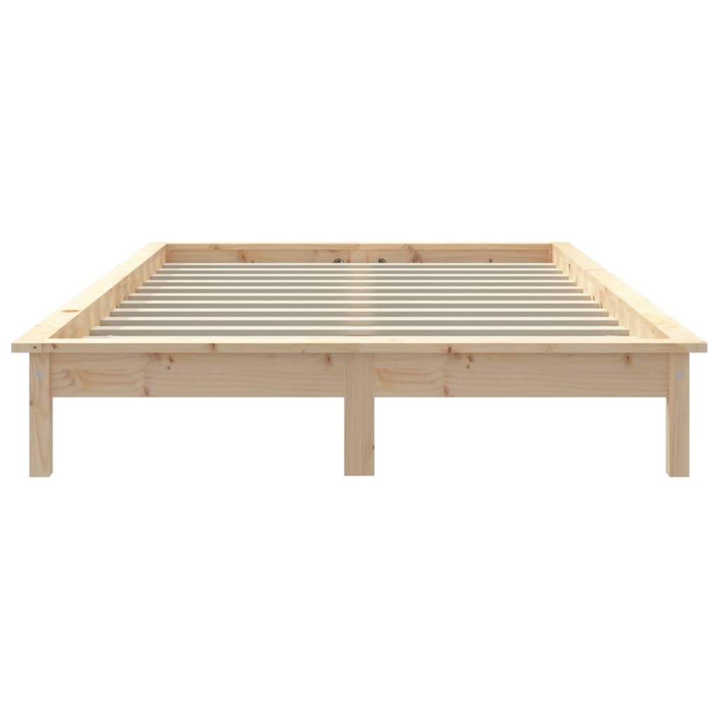 Cadre de lit sans matelas 120x200 cm bois massif - XIOS