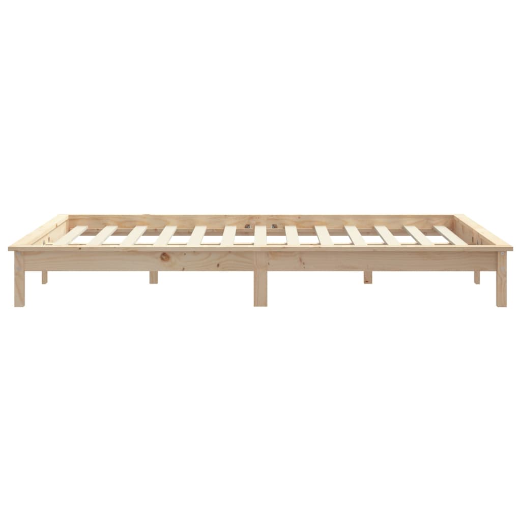 Cadre de lit sans matelas 120x200 cm bois massif - XIOS