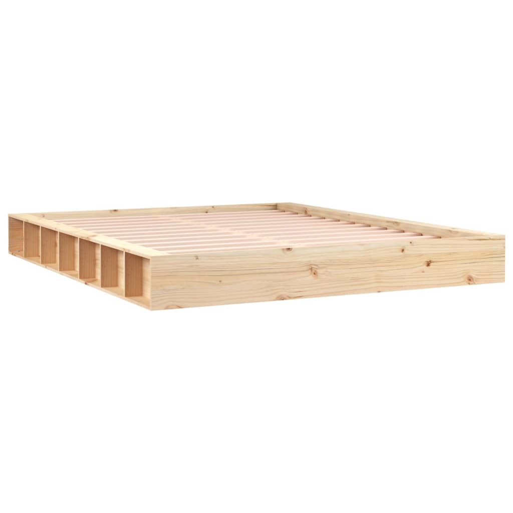 Cadre de lit sans matelas 200x200 cm bois massif - XIOS