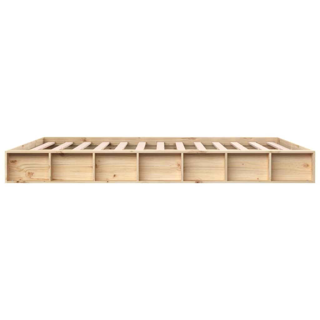 Cadre de lit sans matelas 200x200 cm bois massif - XIOS